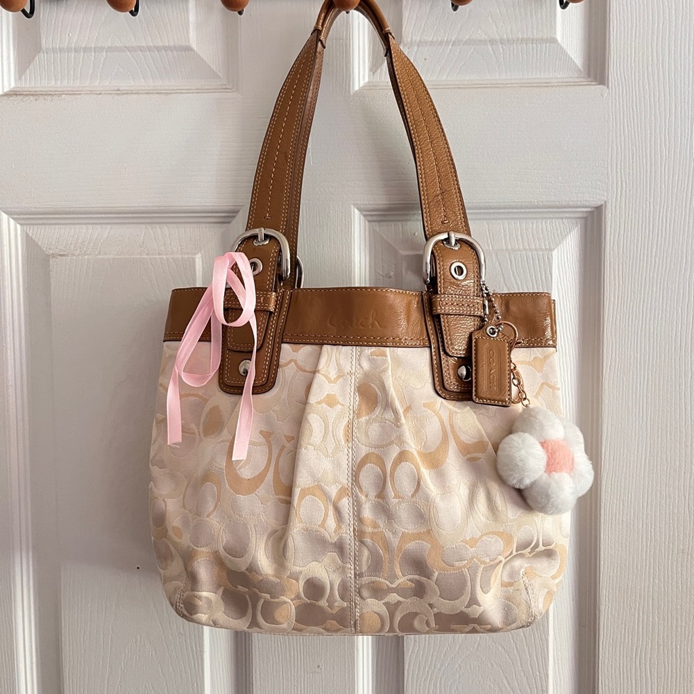 Vintage Coach Signature Tote Bag